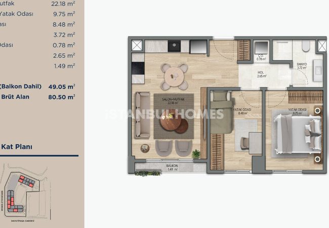 泽伊廷布尔努 (zeytinburnu) 距离地铁站 400 米的优雅公寓 27