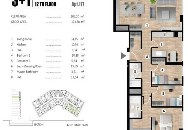 Appartements 1, 2 Et 3 Chambres Avec Piscine À Bağcılar Istanbul 20