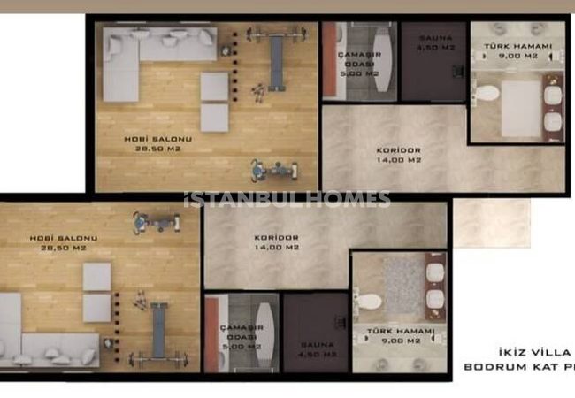 Villa 4 Chambres Avec Piscine Privée À Büyükçekmece, Istanbul 33