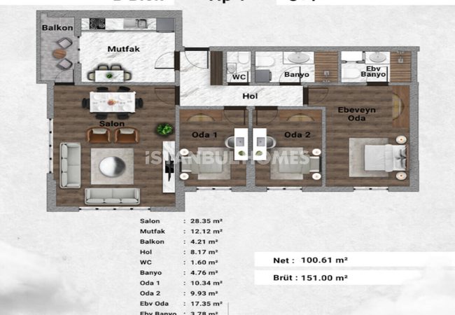 شقق بتصميم أنيق في مجمع سكني مع مسبح في باغجيلار، إسطنبول 28