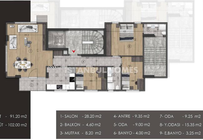 Appartements En Étage Intermédiaire Avec Parking À Kadıköy, Istanbul 11