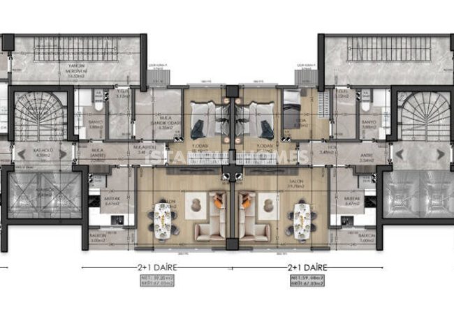 Appartements Élégants Avec Vue Sur La Ville À Istanbul Kadıköy 13