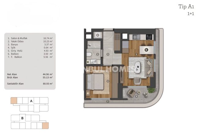 Wohnungen Mit Meerblick Und Privatpool In Ataşehir 27