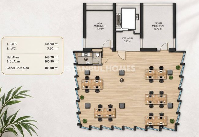 Gewerbliche Immobilien Mit Wichtigen Annehmlichkeiten In Ataşehir 22