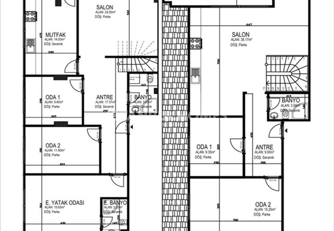 Flats with Community Pool and Parking Lot in İstanbul 28
