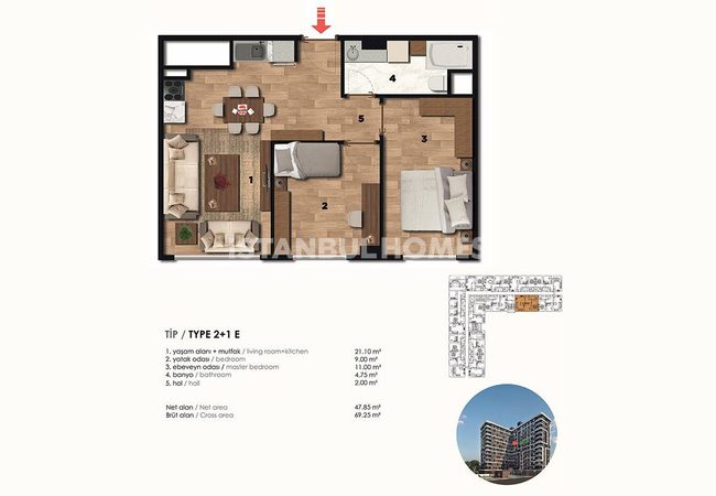 Traditional Architecture Central Apartments in Zeytinburnu 29