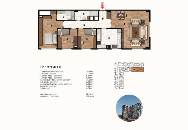 Traditional Architecture Central Apartments in Zeytinburnu 33