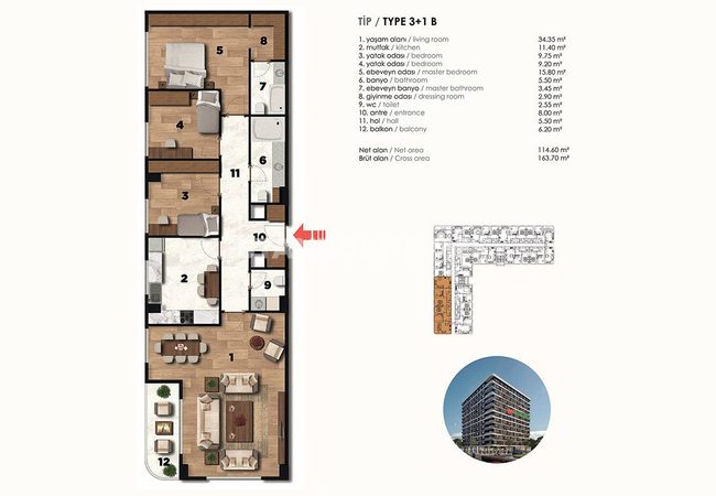 Traditional Architecture Central Apartments in Zeytinburnu 35
