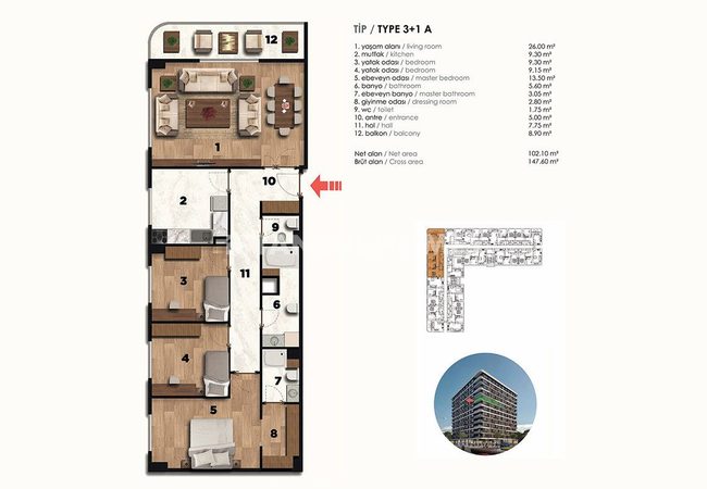 Traditional Architecture Central Apartments in Zeytinburnu 36