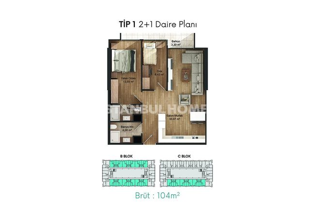 Real Estate in a Complex with Rich Facilities in Kucukcekmece 34