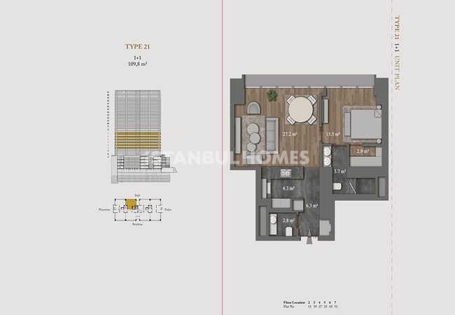 Şişli Nişantaşı'nda 5 Yıldızlı Otel Konforu Sunan Daireler 42