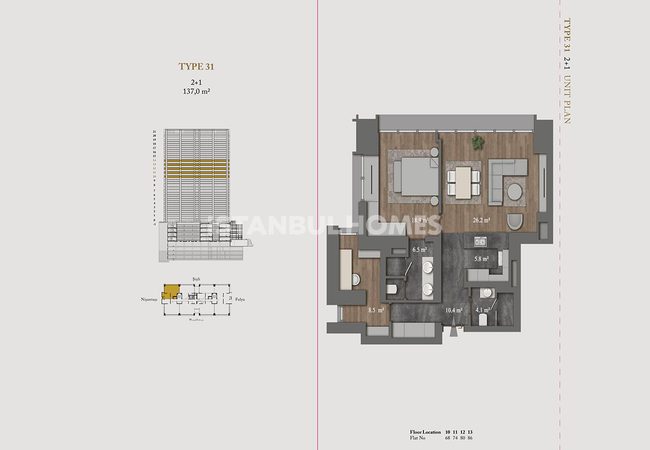 Şişli Nişantaşı'nda 5 Yıldızlı Otel Konforu Sunan Daireler 52