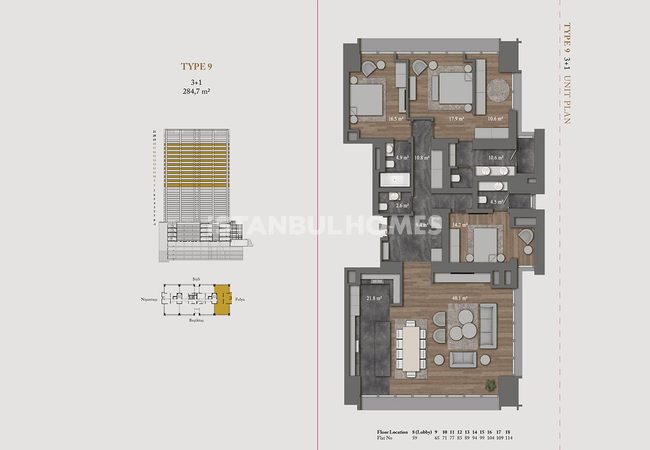 Şişli Nişantaşı'nda 5 Yıldızlı Otel Konforu Sunan Daireler 30