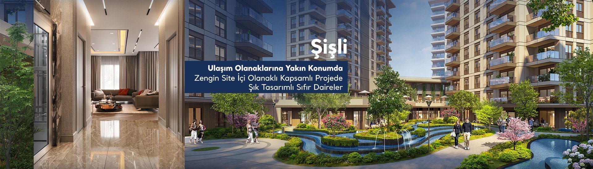 İstanbul Şişli'de Metroya 150 M Mesafedeki Projede Daireler