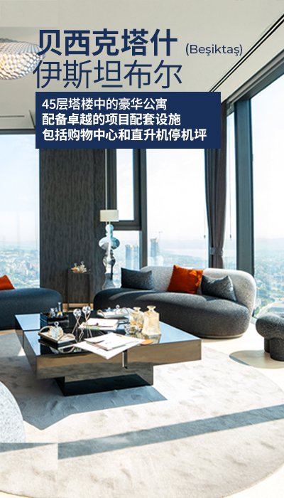 贝希克塔斯伊斯坦布尔带室内游泳池、健身房和商城的公寓